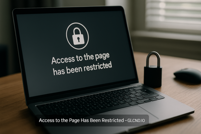 Access to the Page Has Been Restricted