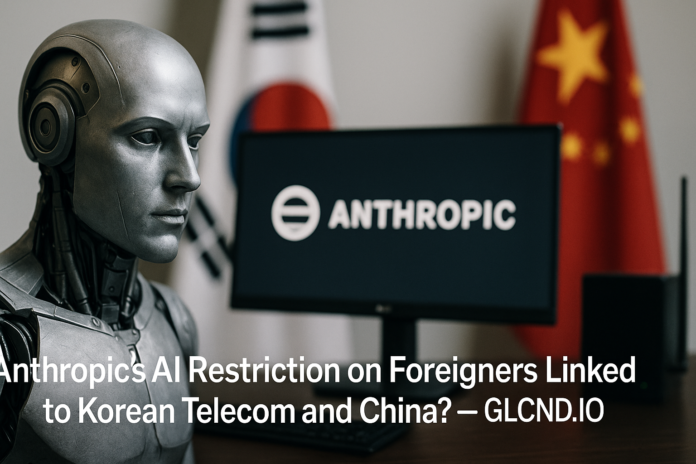 Anthropic's AI Restriction on Foreigners Linked to Korean Telecom and China?