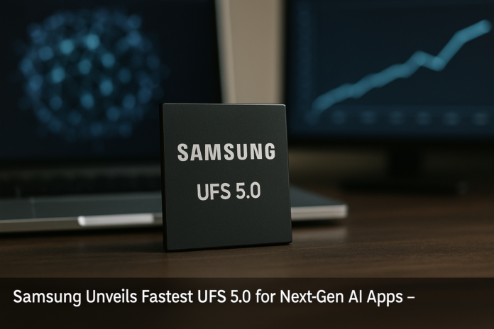 Samsung Unveils Fastest UFS 5.0 for Next-Gen AI Apps