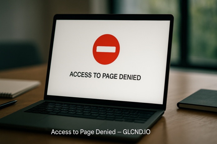 Access to Page Denied
