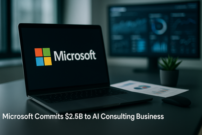 Microsoft Commits $2.5B to AI Consulting Business